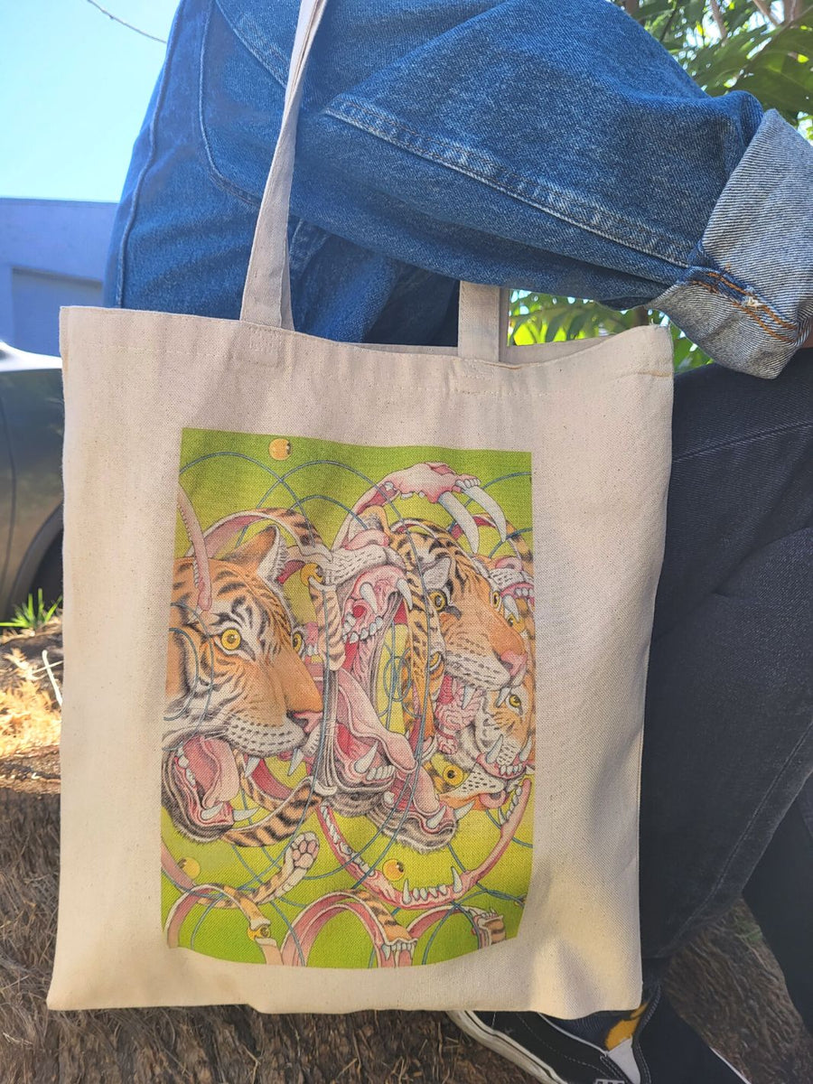 tiger rainbow | Tote Bag