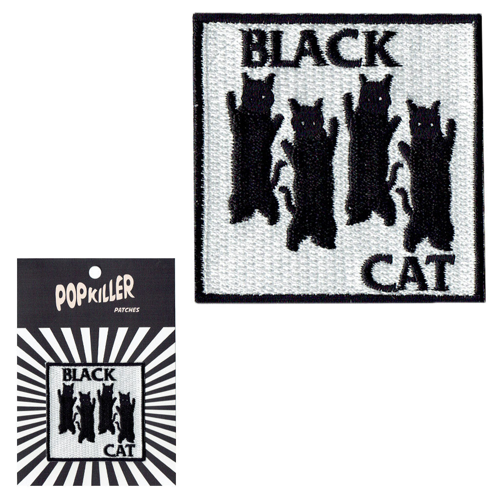 IT'S OKAY TO CRY CRYING BLACK CAT EMBROIDERED IRON ON PATCH
