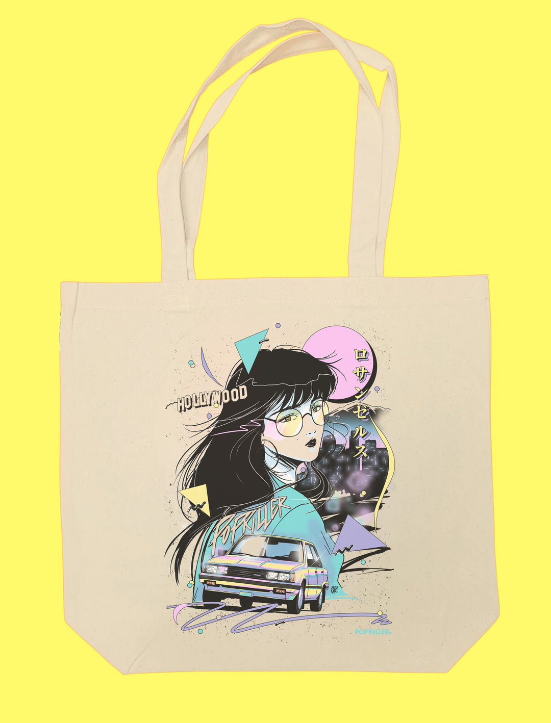 Popkiller Artist Series Mizucat Los Angeles Tote Bag