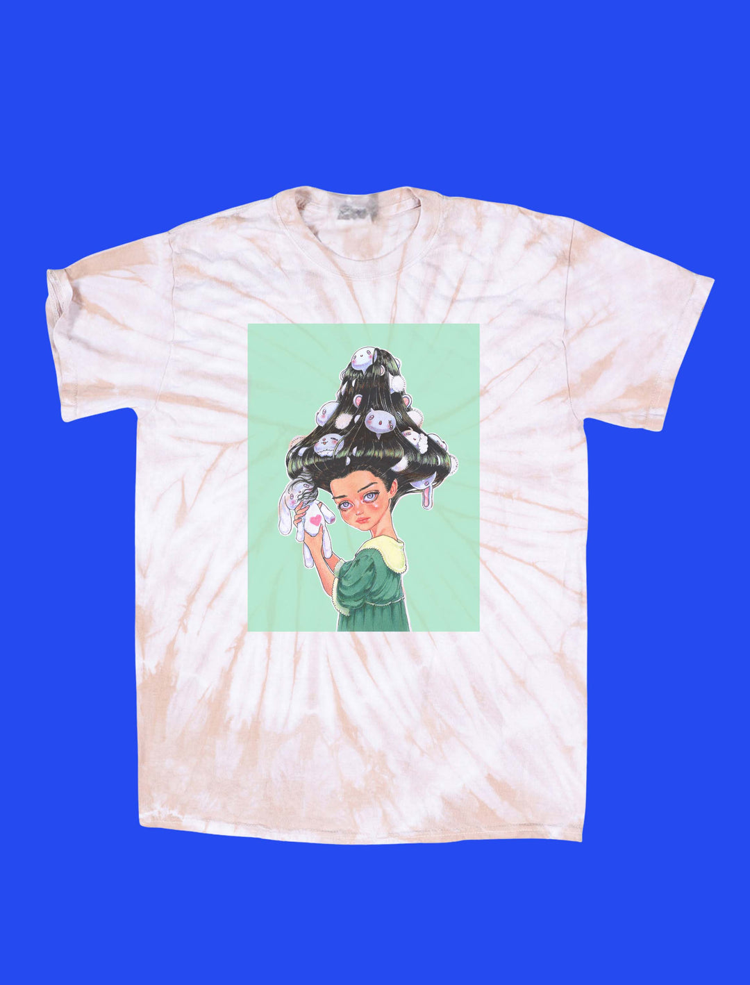 Popkiller Artist Series Cogumeli Mushroom Girl Tie Dye Classic T-shirt