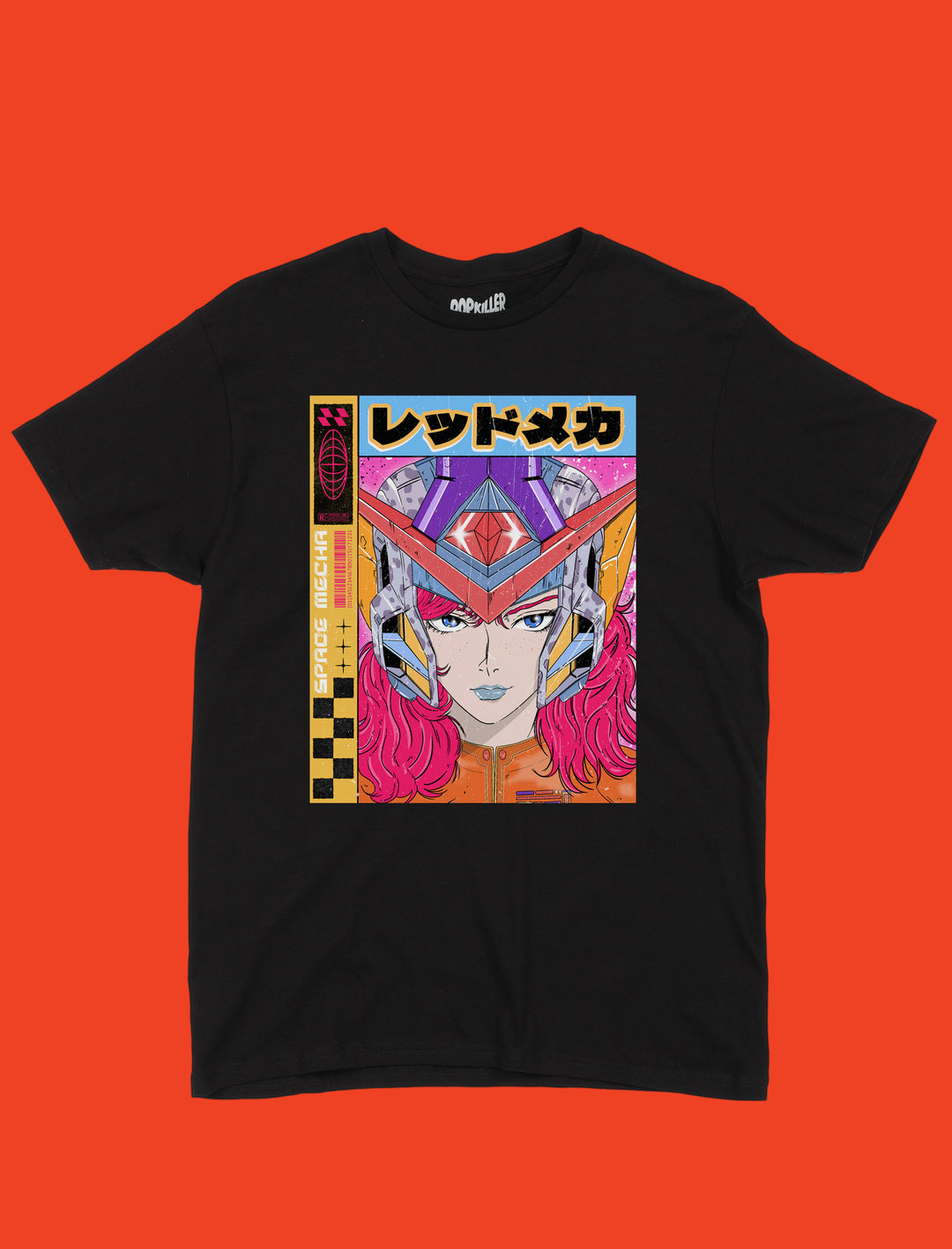 Popkiller Artist Series Jeremy Gdalia Red Mecha Classic T-shirt