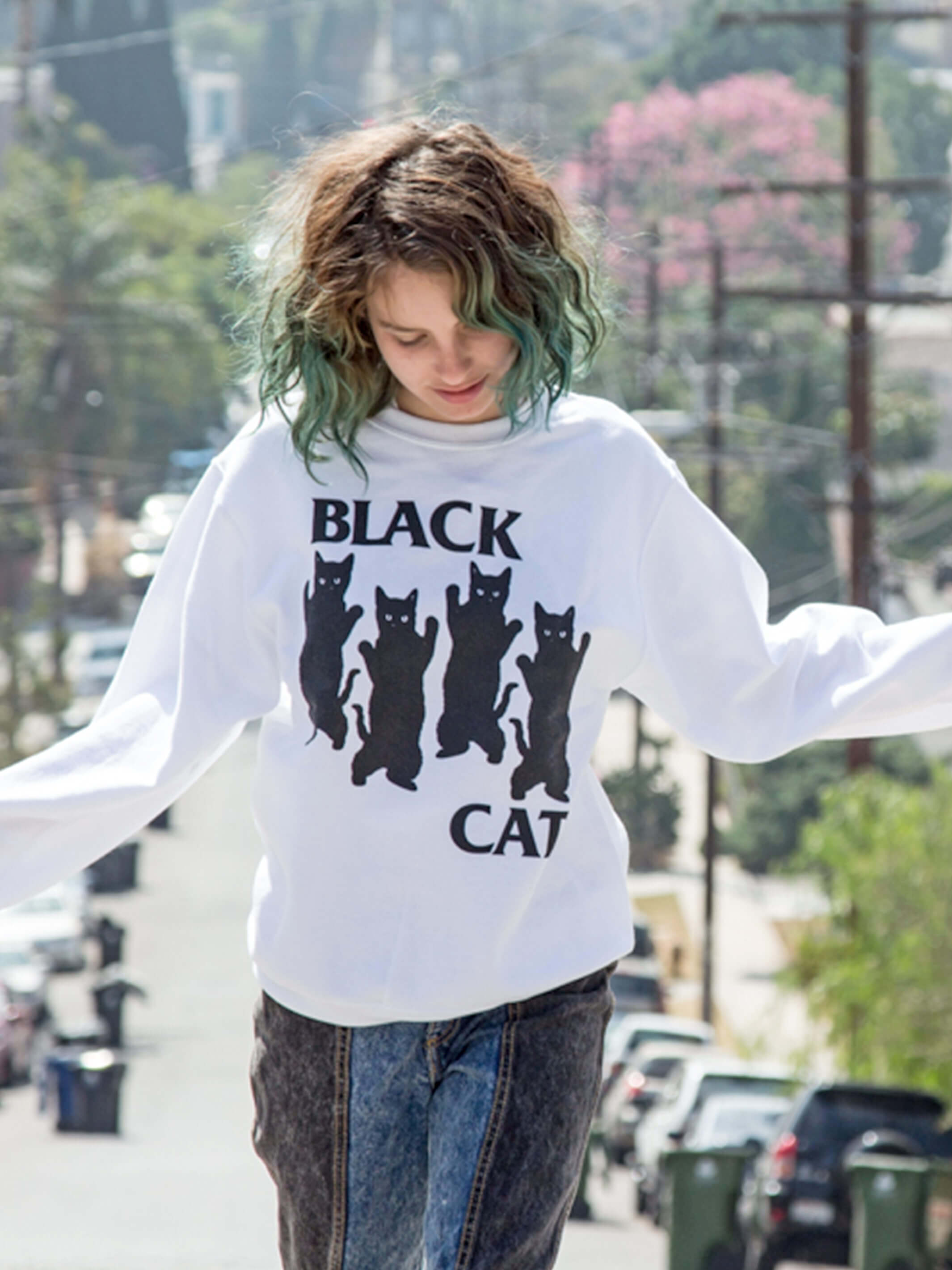 Black Cat Pullover Sweatshirt – Popkiller